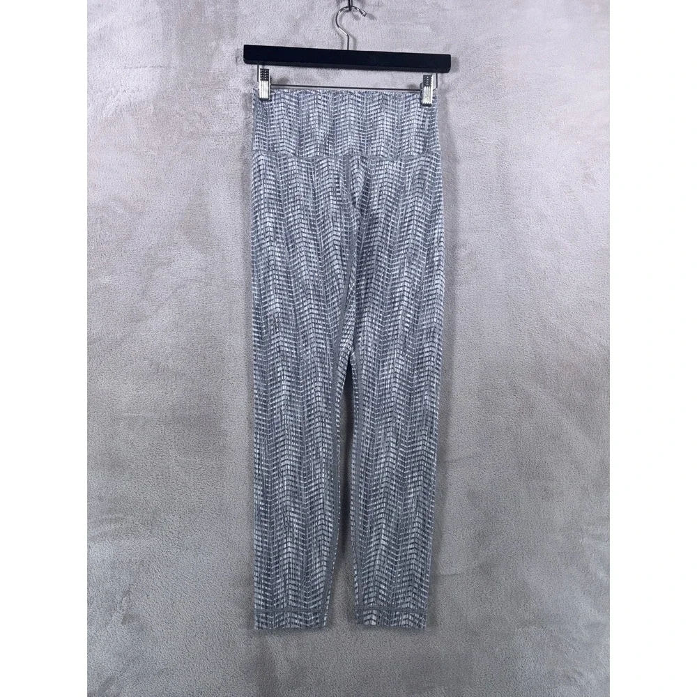 Lululemon Leggings Womens 6 Gray Geometric Performance Training Lounge